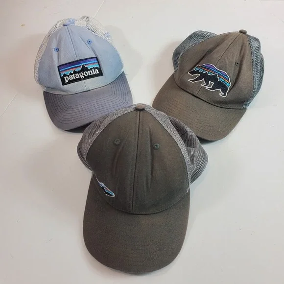 Patagonia Trucker Hats Mens Snap Back Mesh flaws - Picture 11 of 13